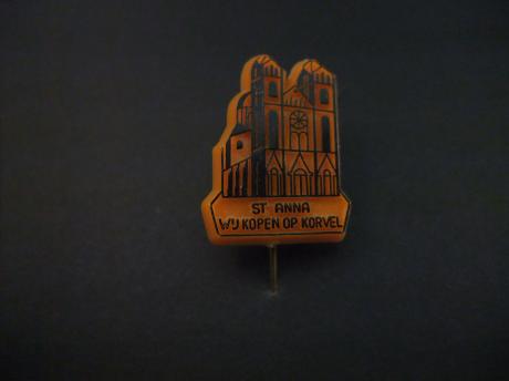 Ondernemersvereniging Korvel Vooruit, Tilburg,  Parochiekerk St Anna, oranje